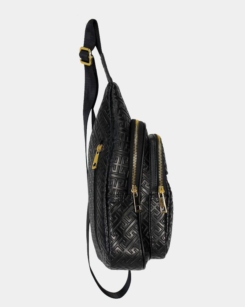 Black Leather Messenger Bag Bag Tucann