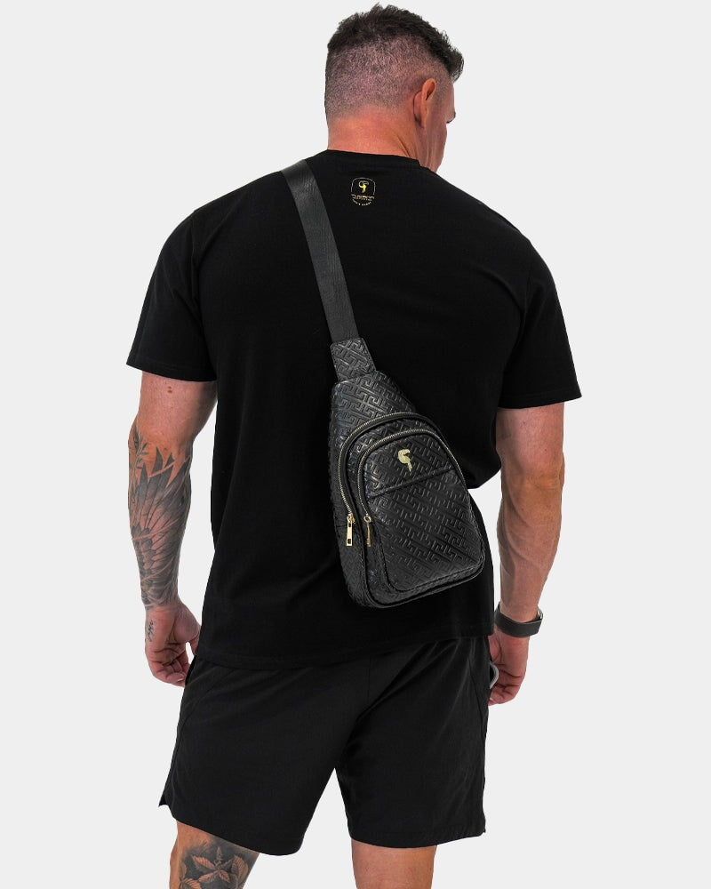 Black Leather Messenger Bag Bag Tucann