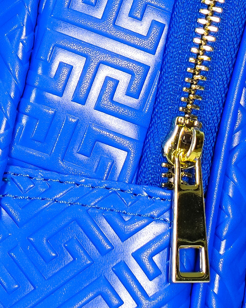 Blue Leather Messenger Bag Bag Tucann