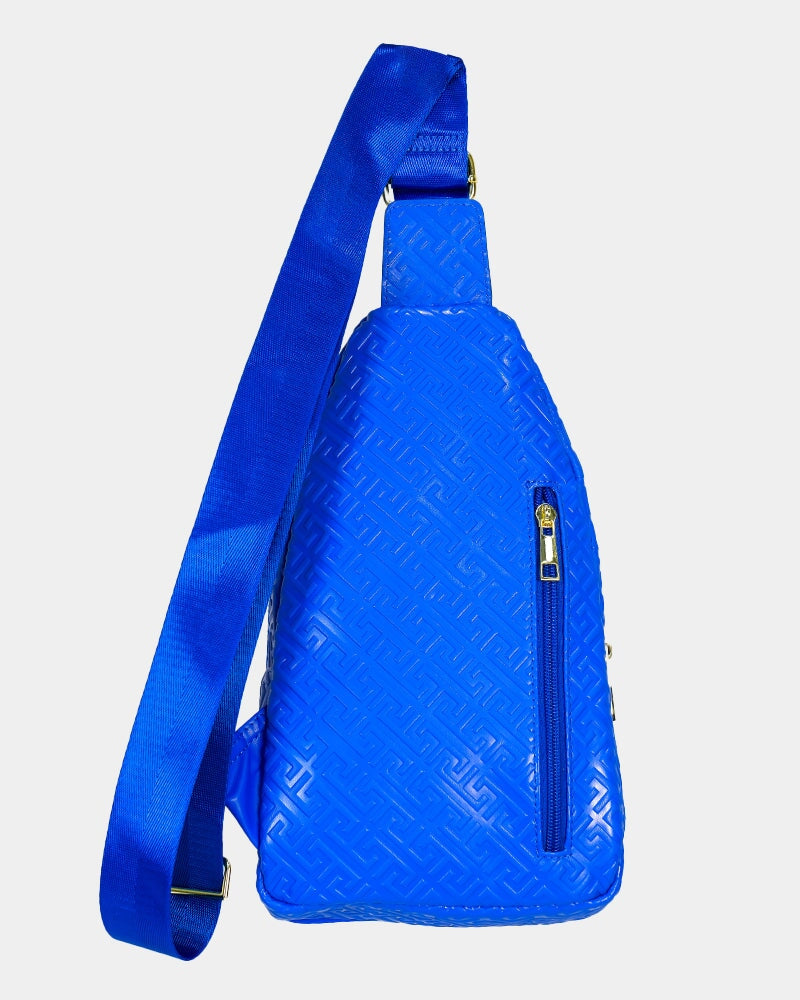 Blue Leather Messenger Bag Bag Tucann