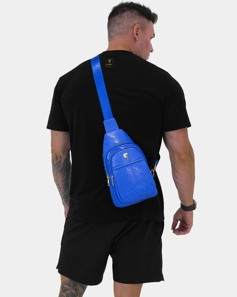 Blue Leather Messenger Bag Bag Tucann