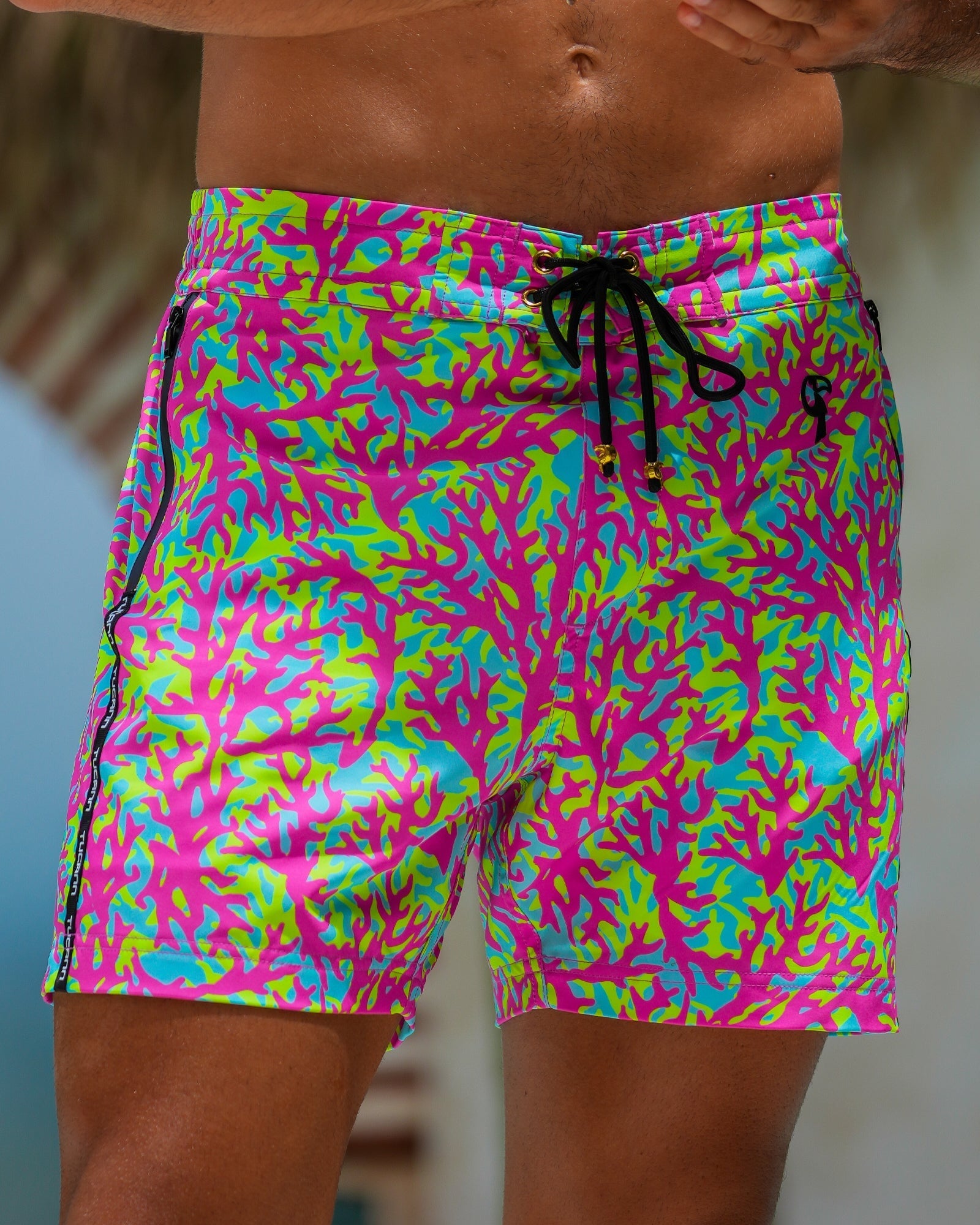 Candy Coral 5" Swim Trunks Tucann