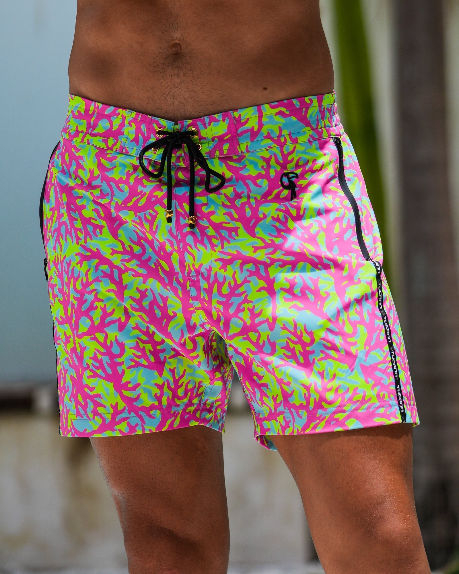 Candy Coral 5" Swim Trunks Tucann