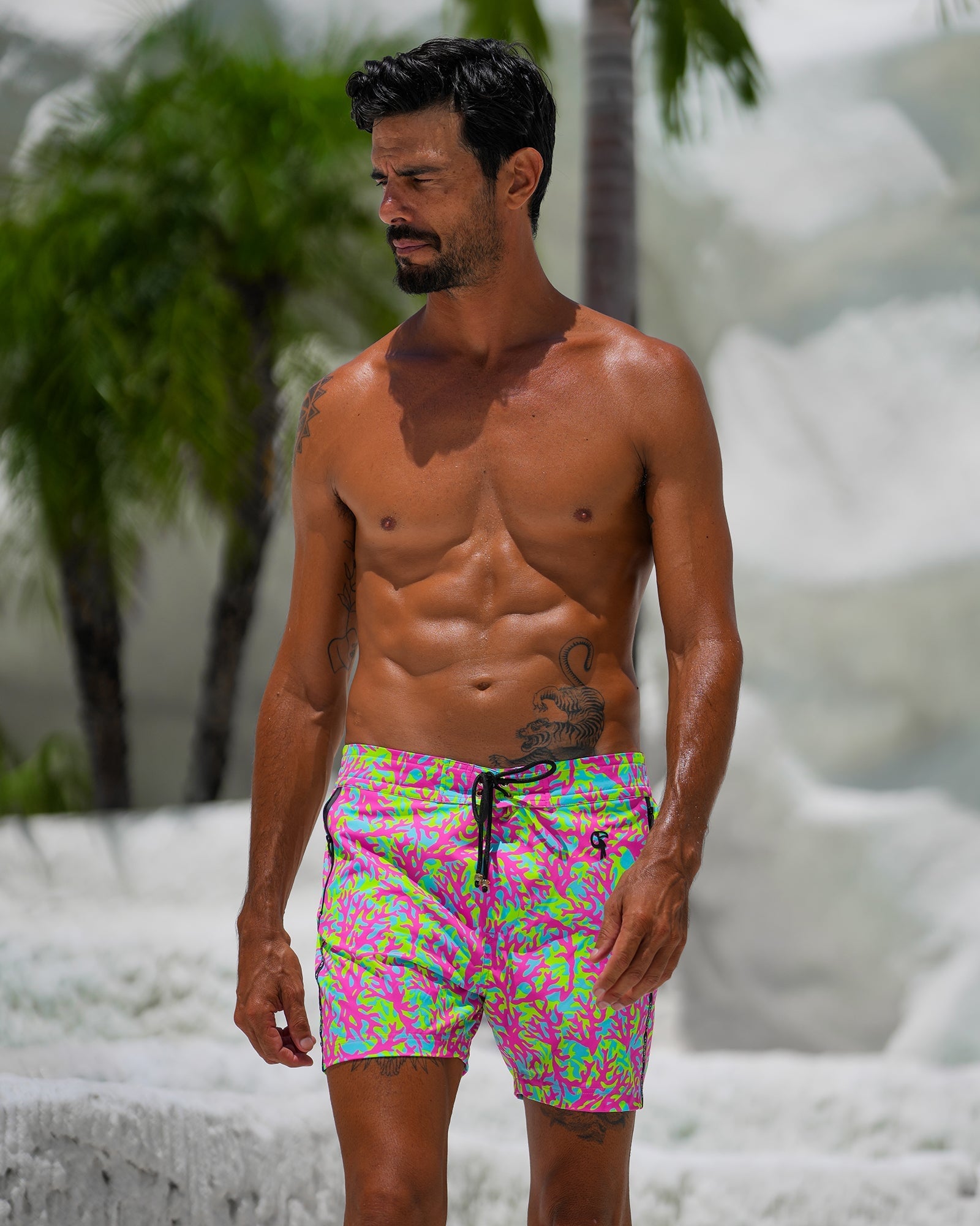 Candy Coral 5" Swim Trunks Tucann