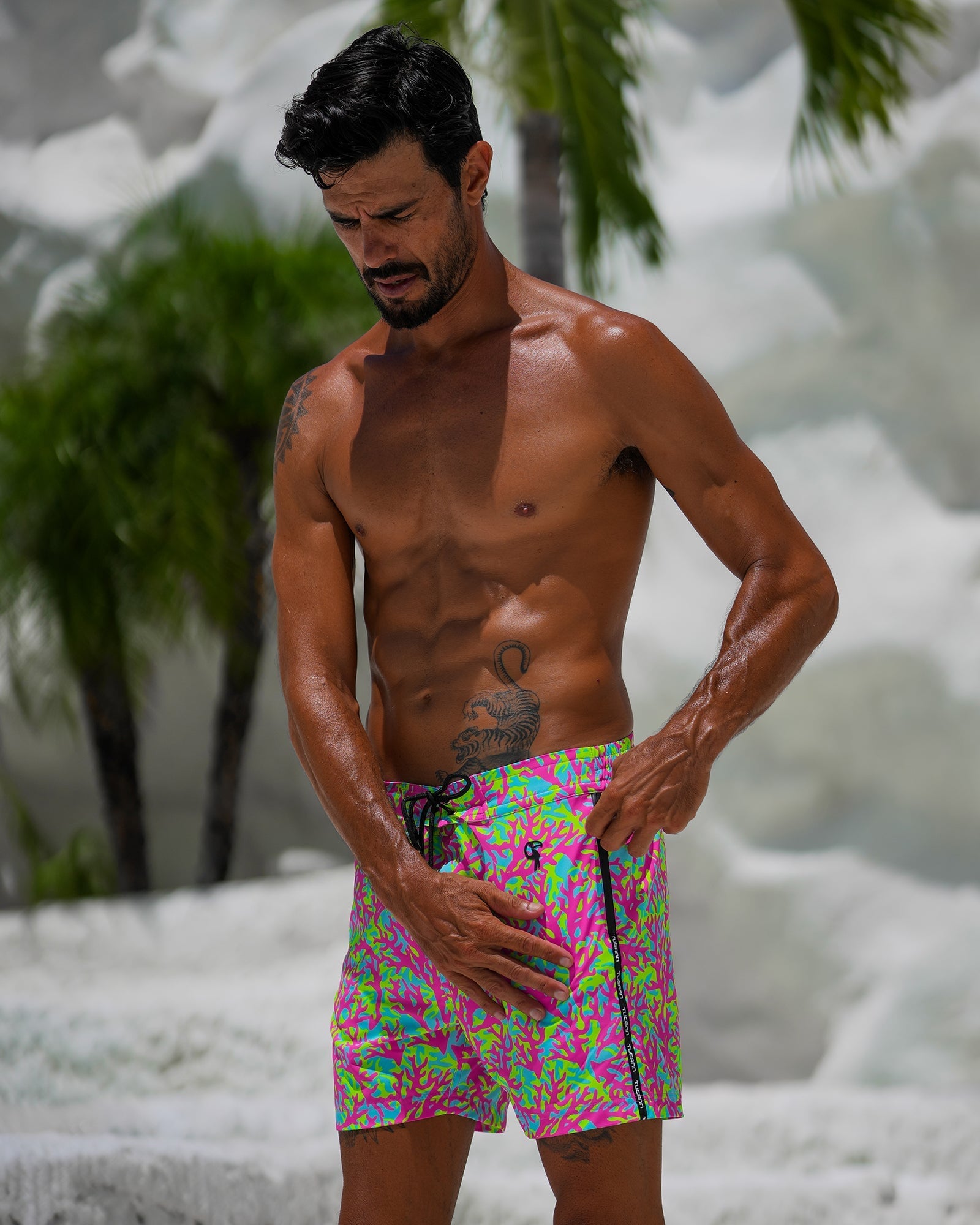 Candy Coral 5" Swim Trunks Tucann