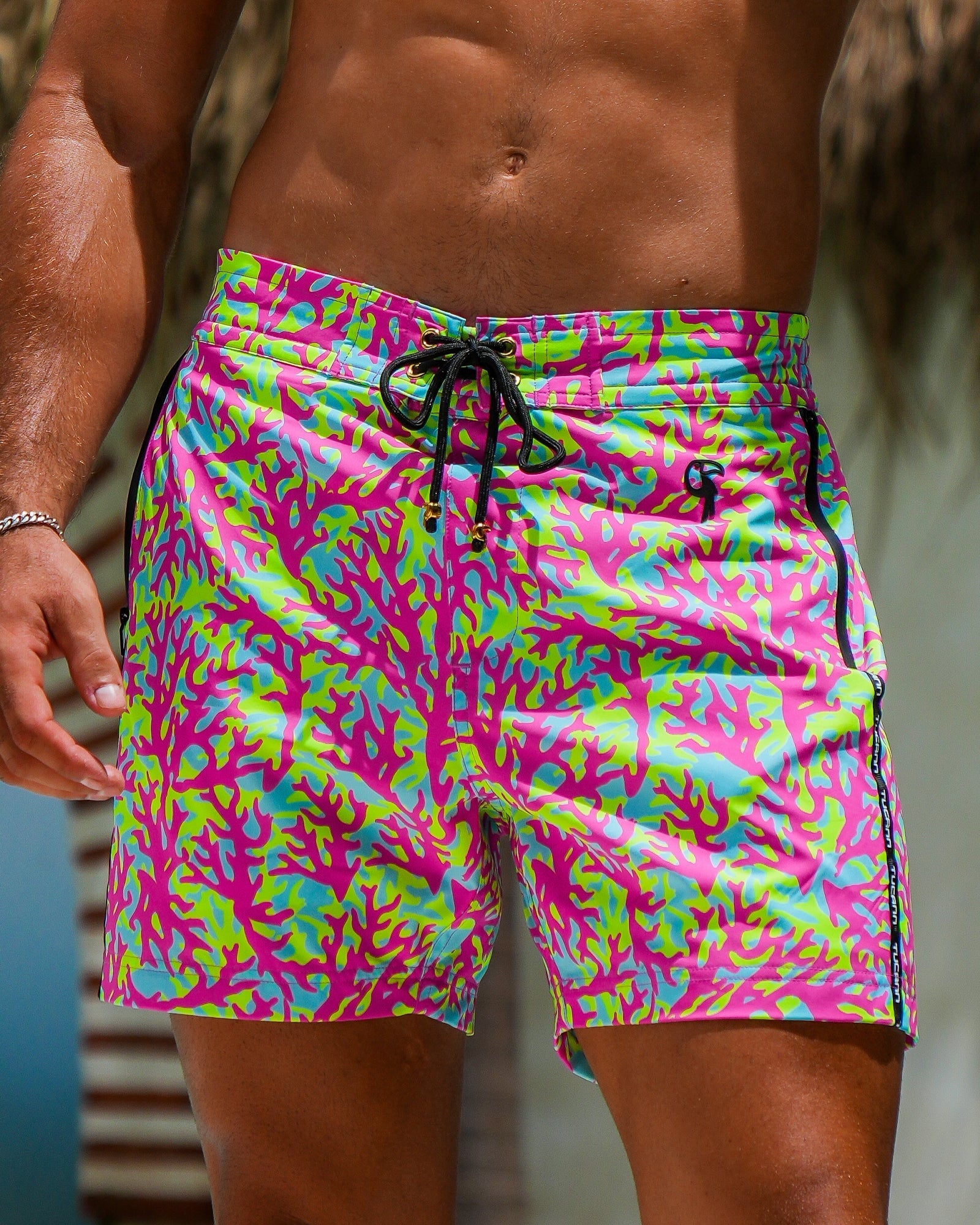 Candy Coral 5" Swim Trunks Tucann