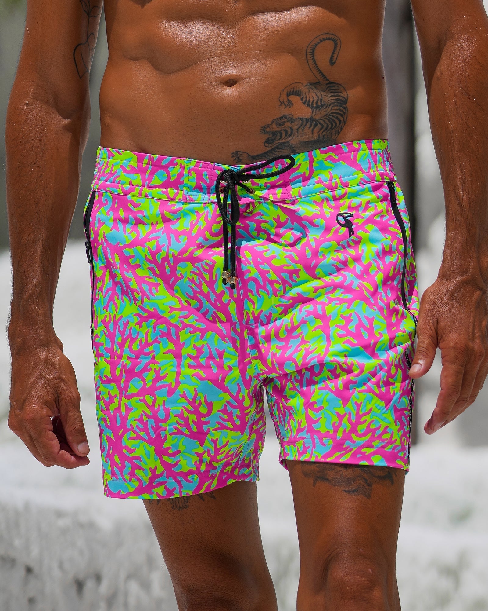 Candy Coral 5" Swim Trunks Tucann