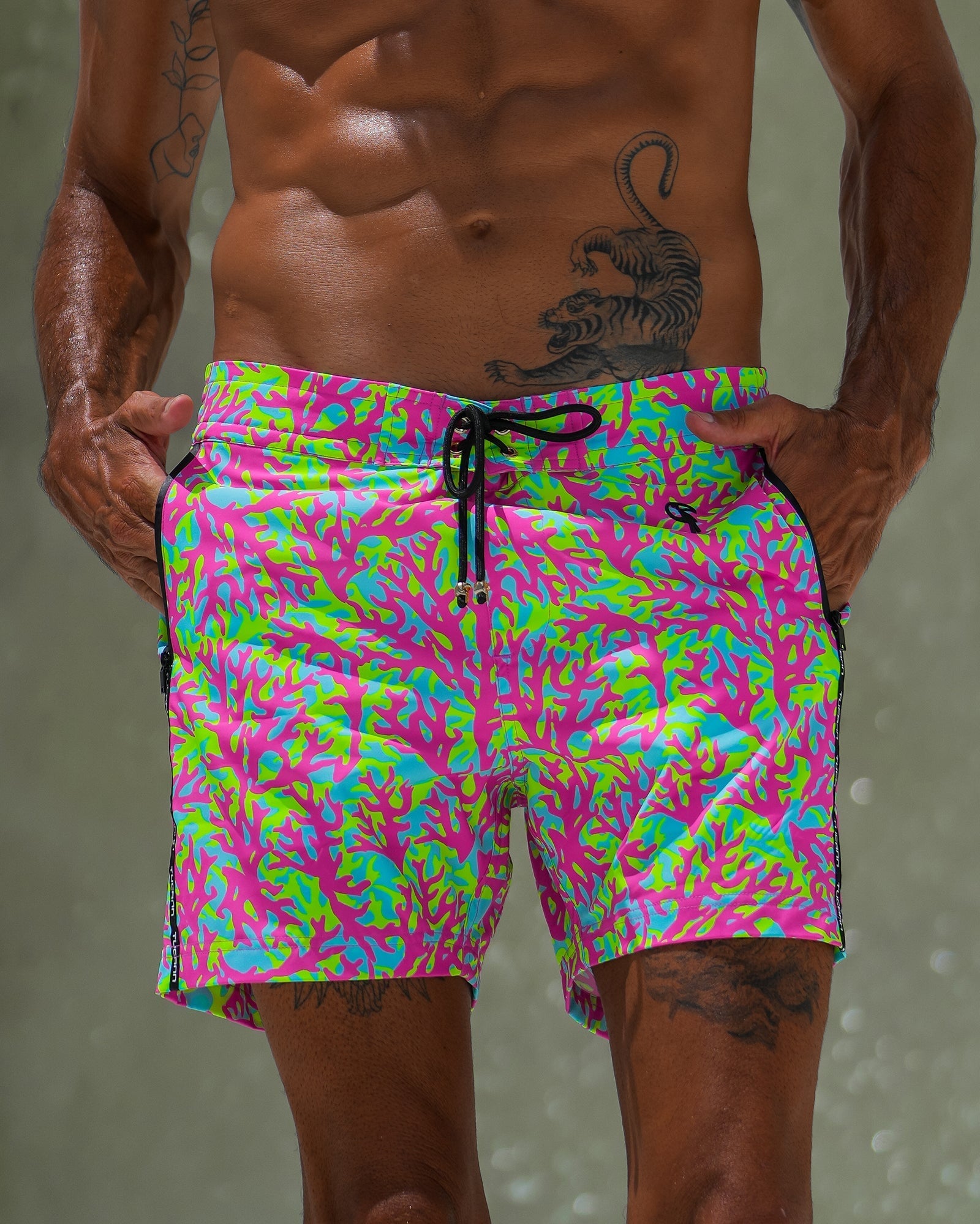 Candy Coral 5" Swim Trunks Tucann
