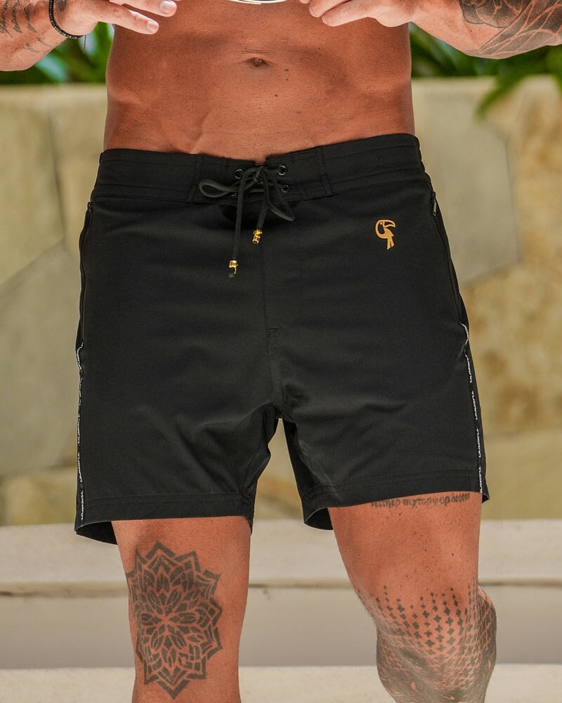 Cookie Black Swim Trunks V2 - 5" Shorts / Board shorts Tucann