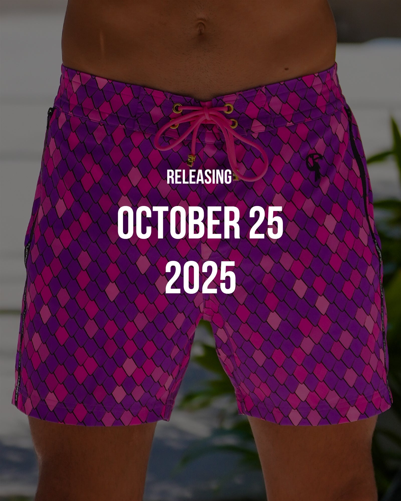 Dragon Scale - Purple 5" Shorts / Board shorts Tucann