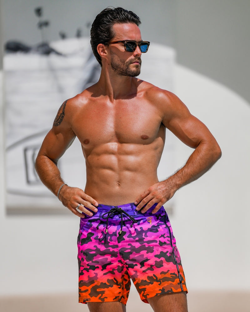 Faded Camo - Heat 5" Swim Trunks Tucann