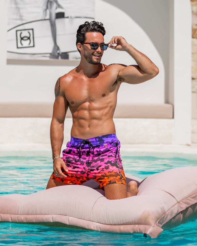 Faded Camo - Heat 5" Swim Trunks Tucann