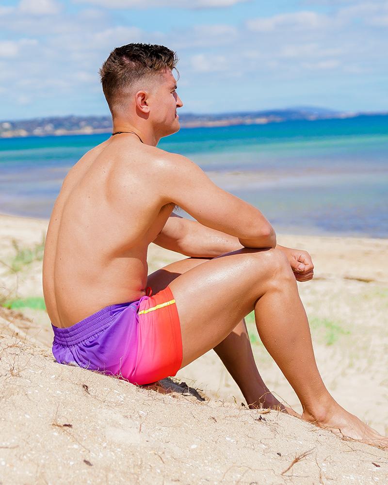 Faded Crimson v2 Swim Trunks - 3" Swim Trunks Tucann