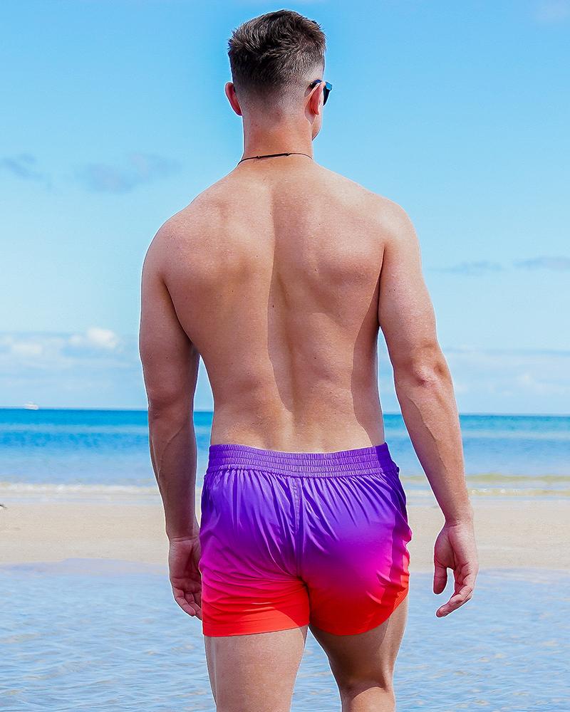 Faded Crimson v2 Swim Trunks - 3" Swim Trunks Tucann