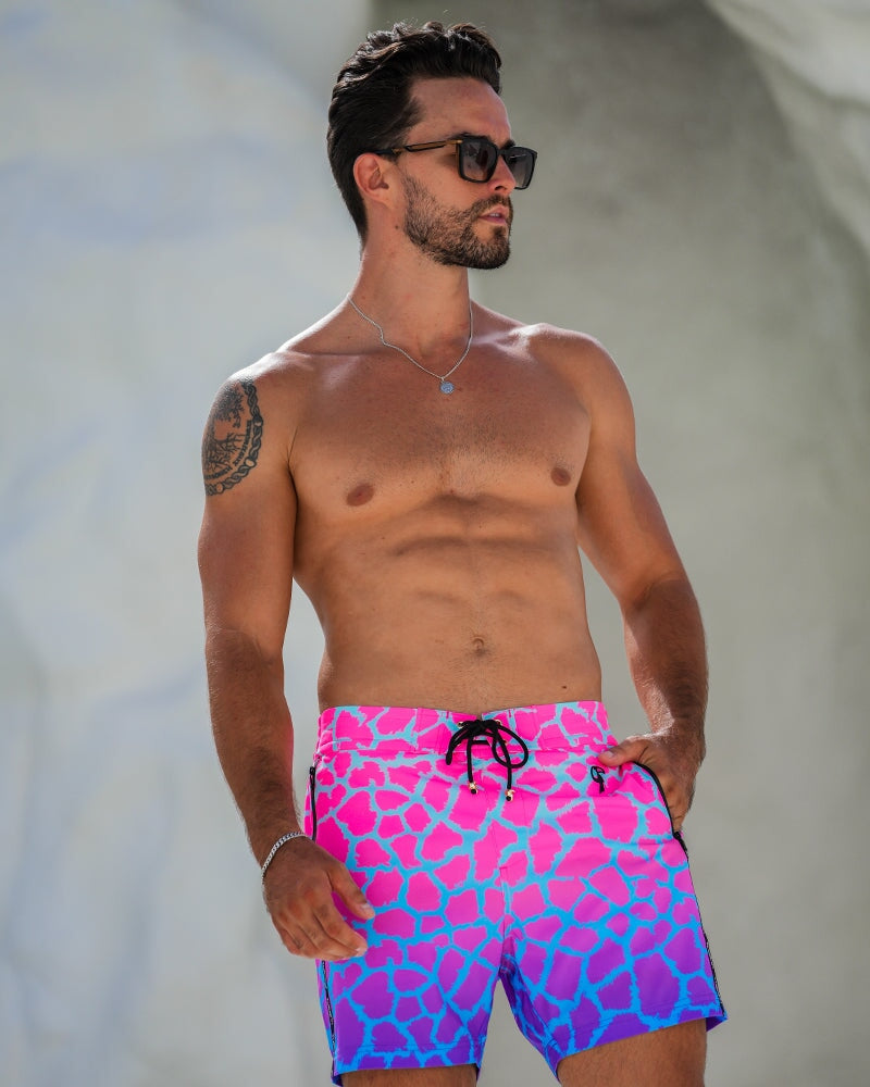 Faded Mirage - Amethyst Swim Trunks Tucann