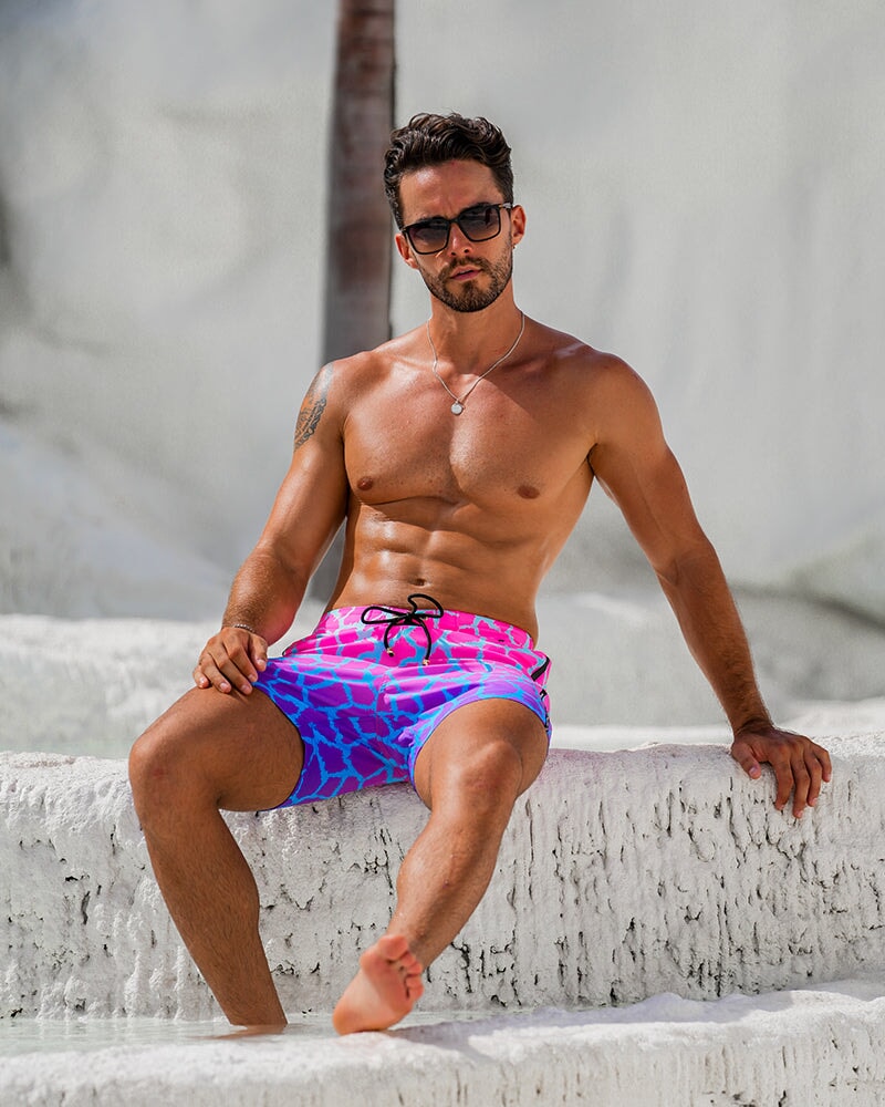 Faded Mirage - Amethyst Swim Trunks Tucann