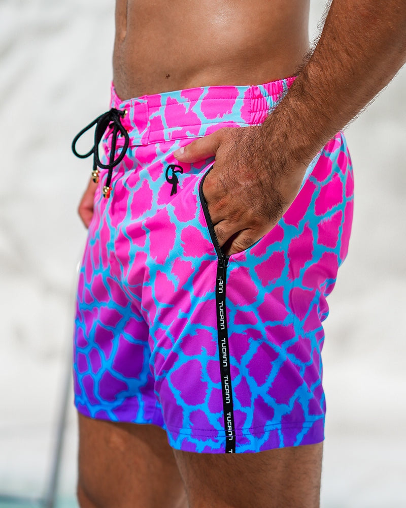 Faded Mirage - Amethyst Swim Trunks Tucann