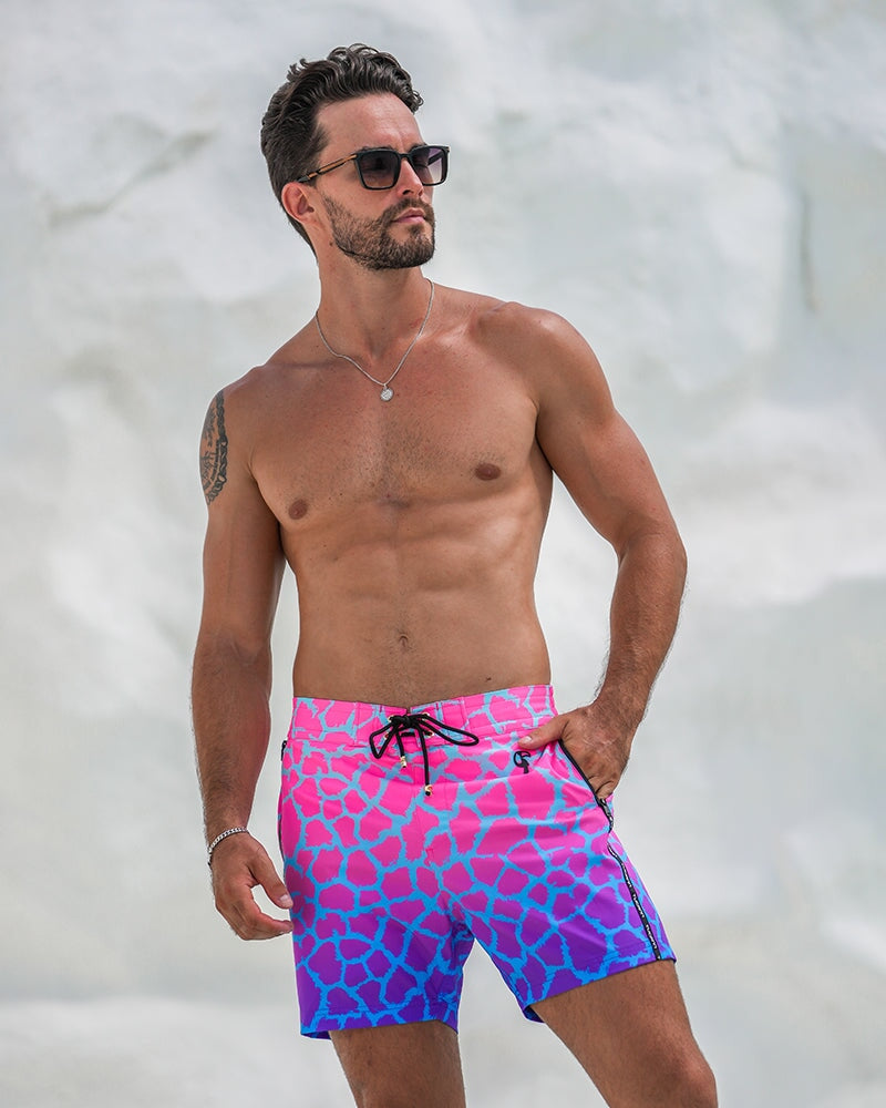 Faded Mirage - Amethyst Swim Trunks Tucann