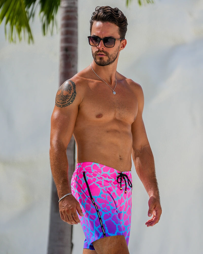 Faded Mirage - Amethyst Swim Trunks Tucann