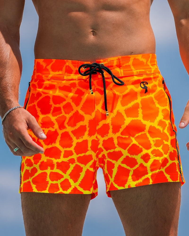 Faded Mirage - Fire - 3'' Shorts / Board shorts Tucann