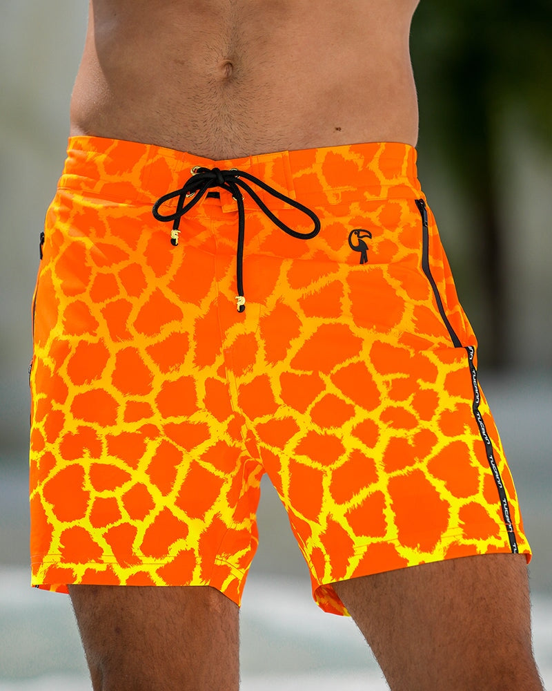 Faded Mirage - Fire Swim Trunks Tucann