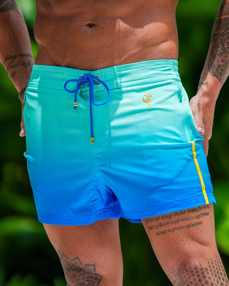 Faded Ocean Swim Trunks - 3" Shorts / Board shorts Tucann 