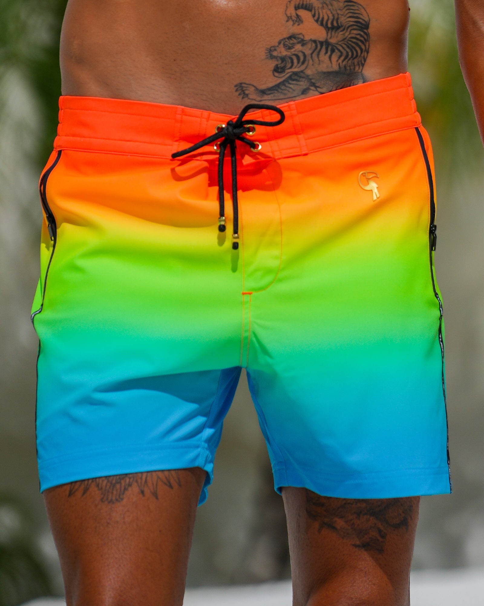 Faded Sunburst - 5" Swim Trunks Tucann