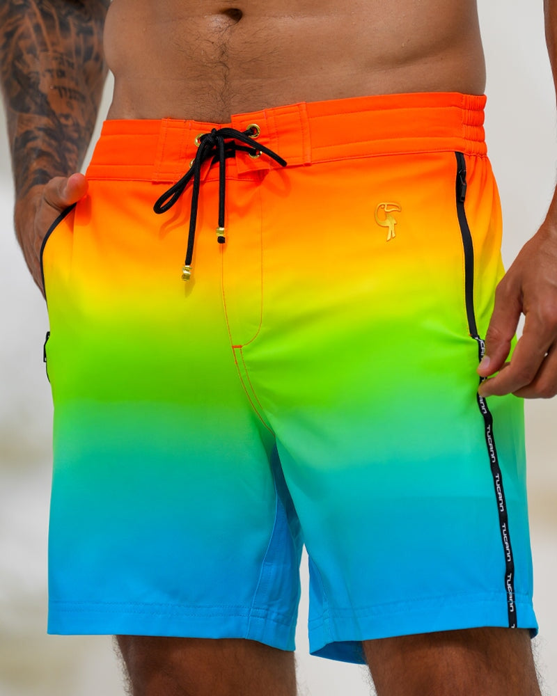 Faded Sunburst 7" Swim Trunks Tucann