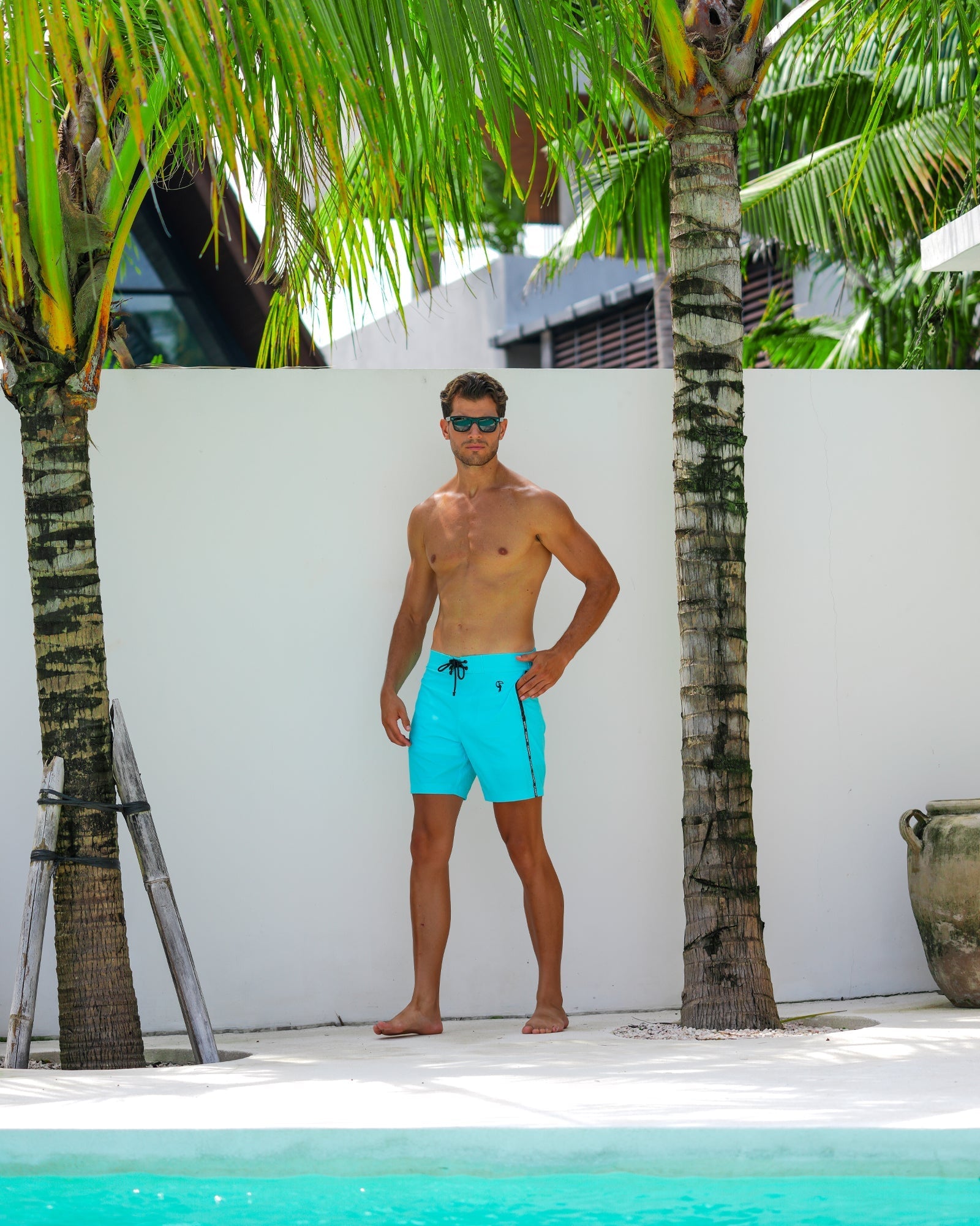 Fluro Aqua - 7" Shorts / Board shorts Tucann