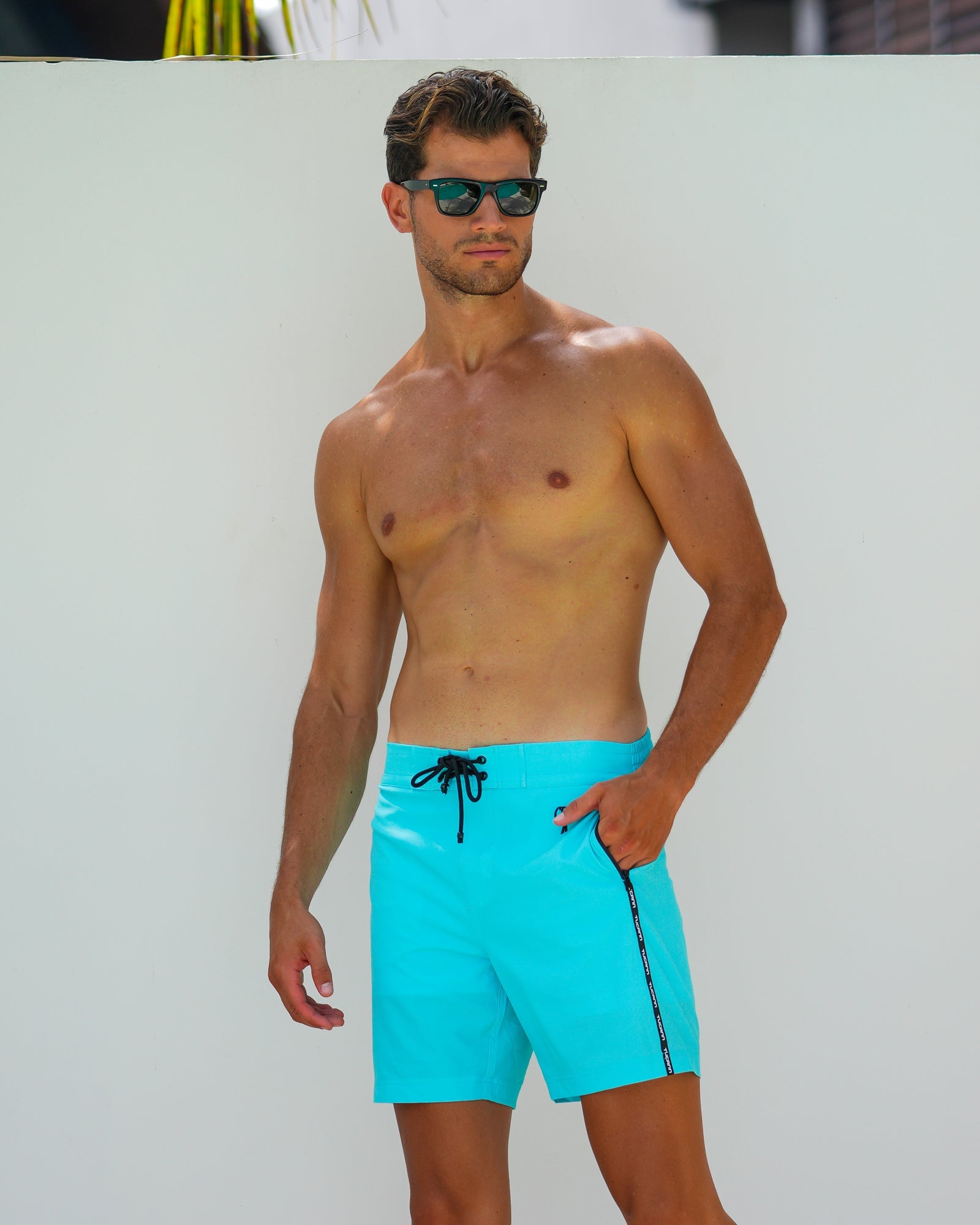 Fluro Aqua - 7" Shorts / Board shorts Tucann