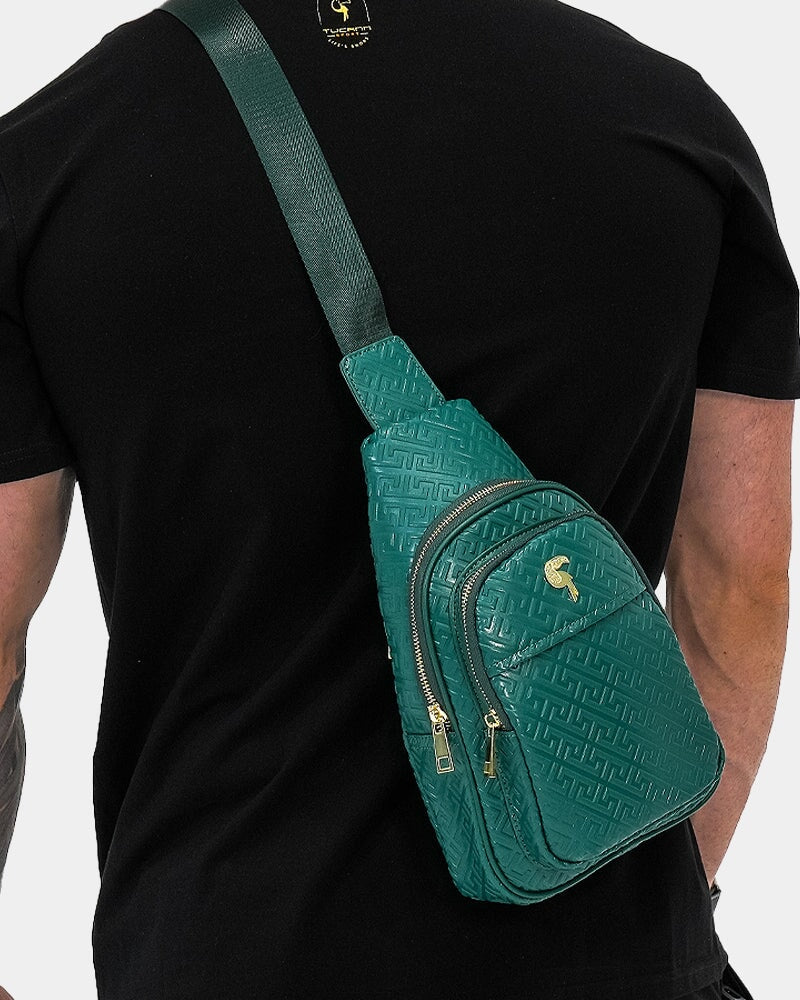 Green Leather Messenger Bag Bag Tucann