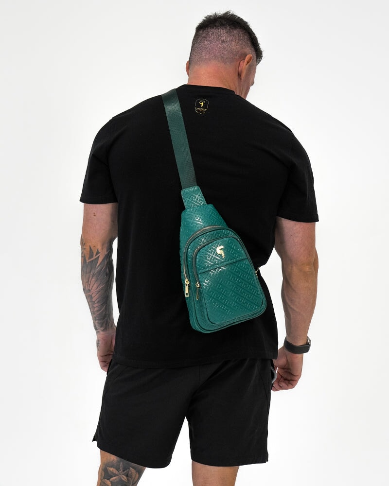 Green Leather Messenger Bag Bag Tucann