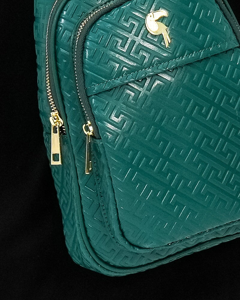 Green Leather Messenger Bag Bag Tucann