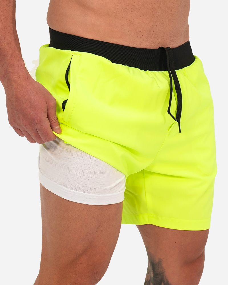 Hybrid Active Shorts - Fluro Green ( hold for Black Friday ) Shorts / Board shorts Tucann