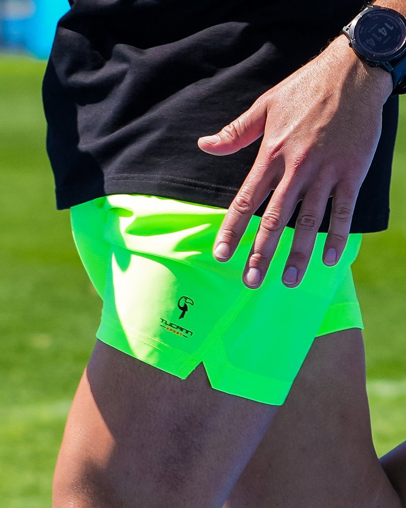 Hybrid Active Shorts - Fluro Green ( hold for Black Friday ) Shorts / Board shorts Tucann