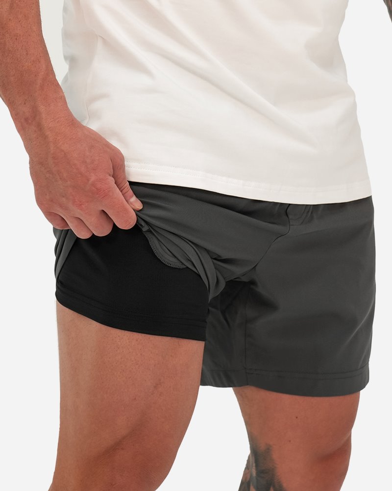 Hybrid Active Shorts - Grey Shorts / Board shorts Tucann