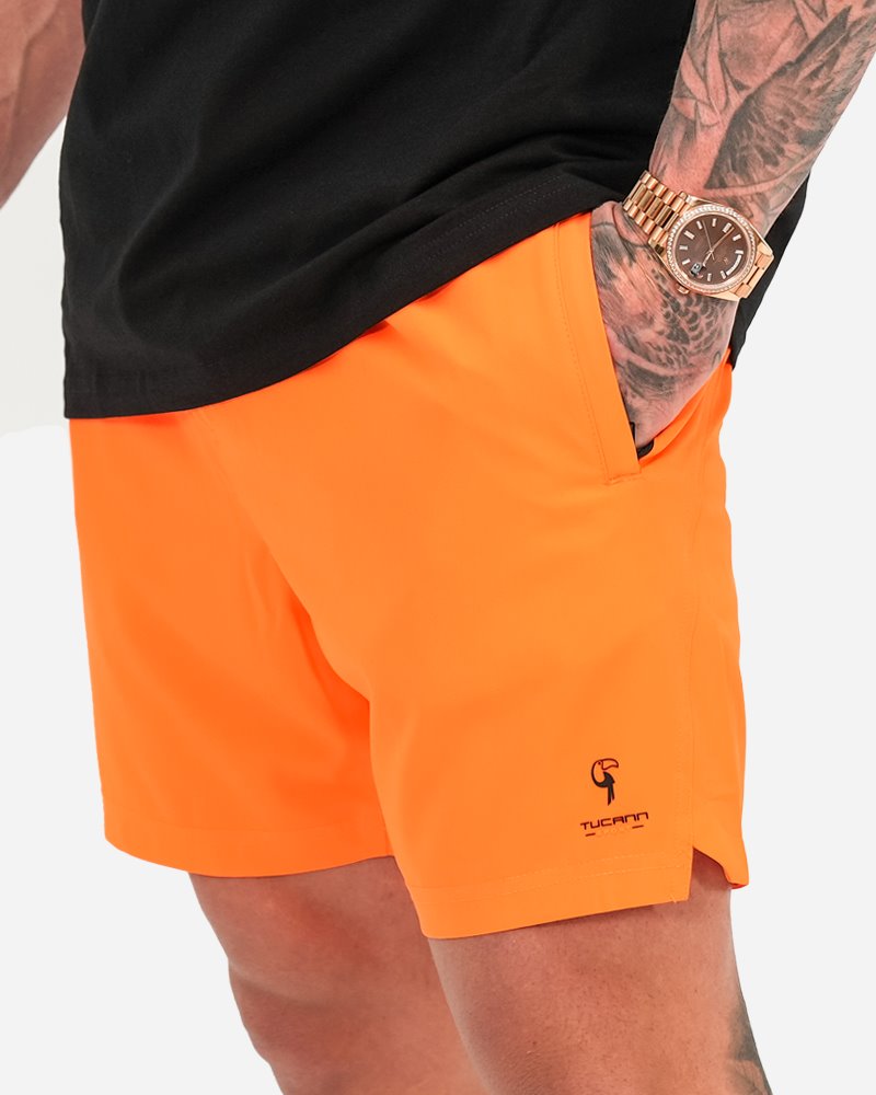 Hybrid Active Shorts - Orange Shorts / Board shorts Tucann