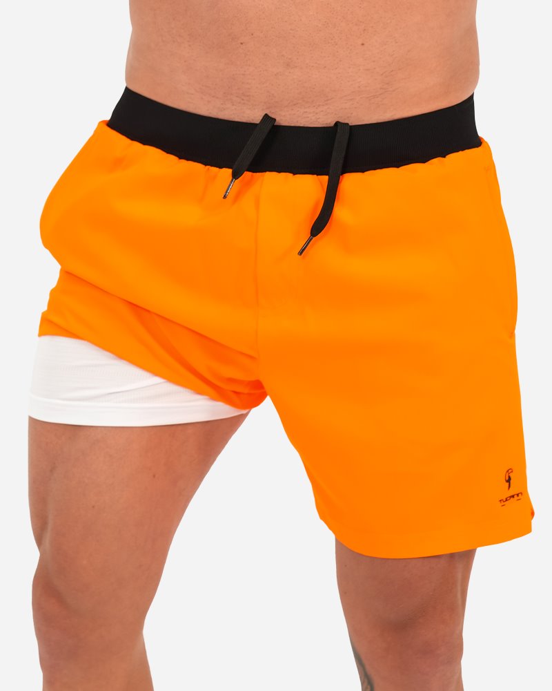 Hybrid Active Shorts - Orange Shorts / Board shorts Tucann