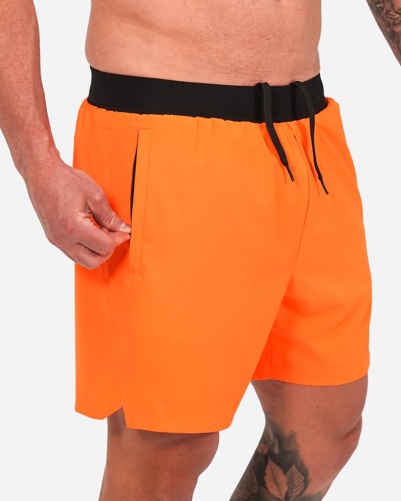Hybrid Active Shorts - Orange Shorts / Board shorts Tucann