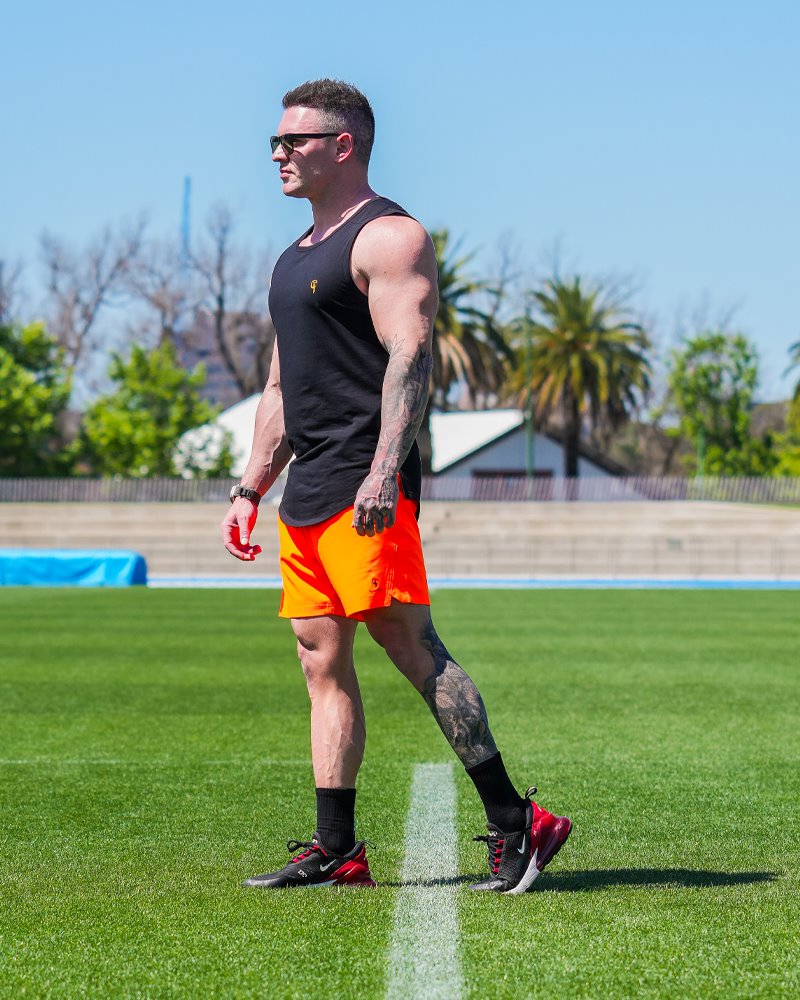 Hybrid Active Shorts - Orange Shorts / Board shorts Tucann