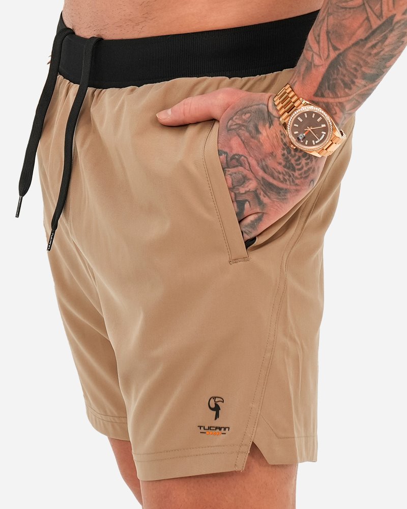 Hybrid Active Shorts - Tan Shorts / Board shorts Tucann