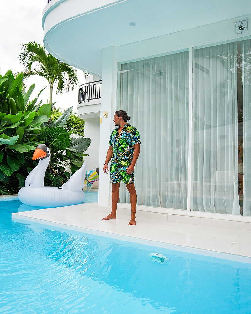 Luxe Set - Emerald Jungle - Shorts Shorts / Board shorts Tucann