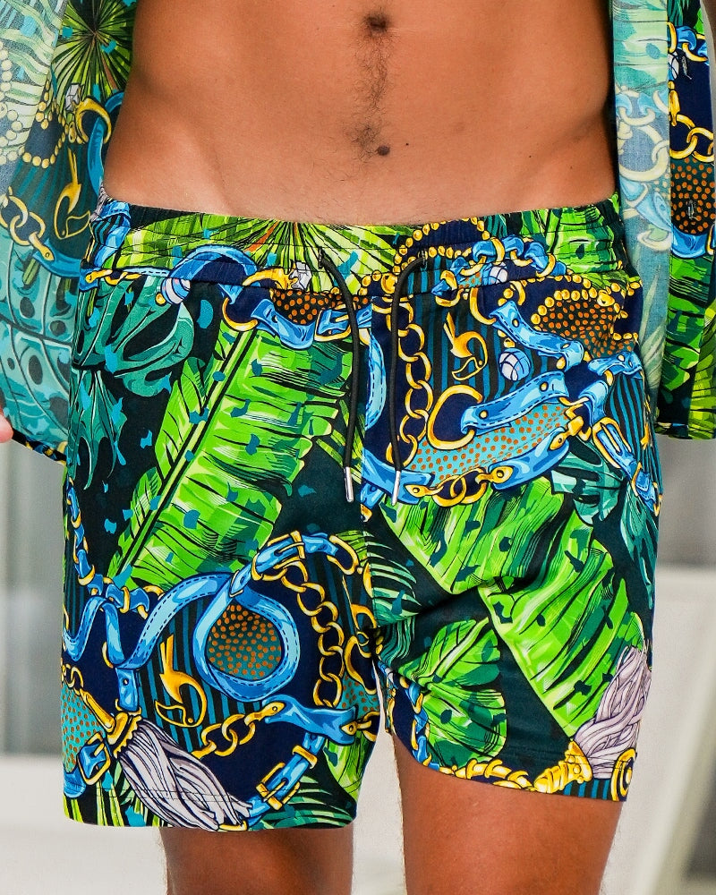 Luxe Set - Emerald Jungle - Shorts Shorts / Board shorts Tucann