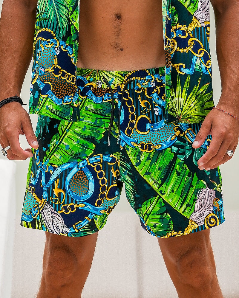 Luxe Set - Emerald Jungle - Shorts Shorts / Board shorts Tucann