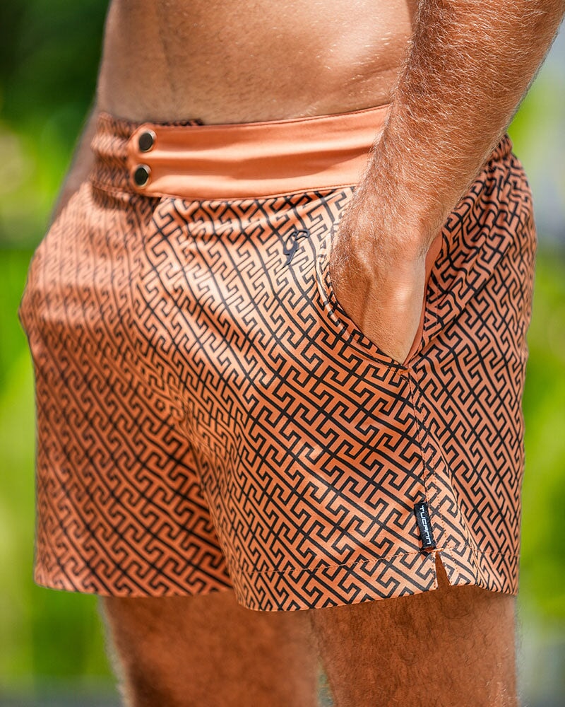 Luxe Swim Trunks - Chocolate Swim Trunks Tucann