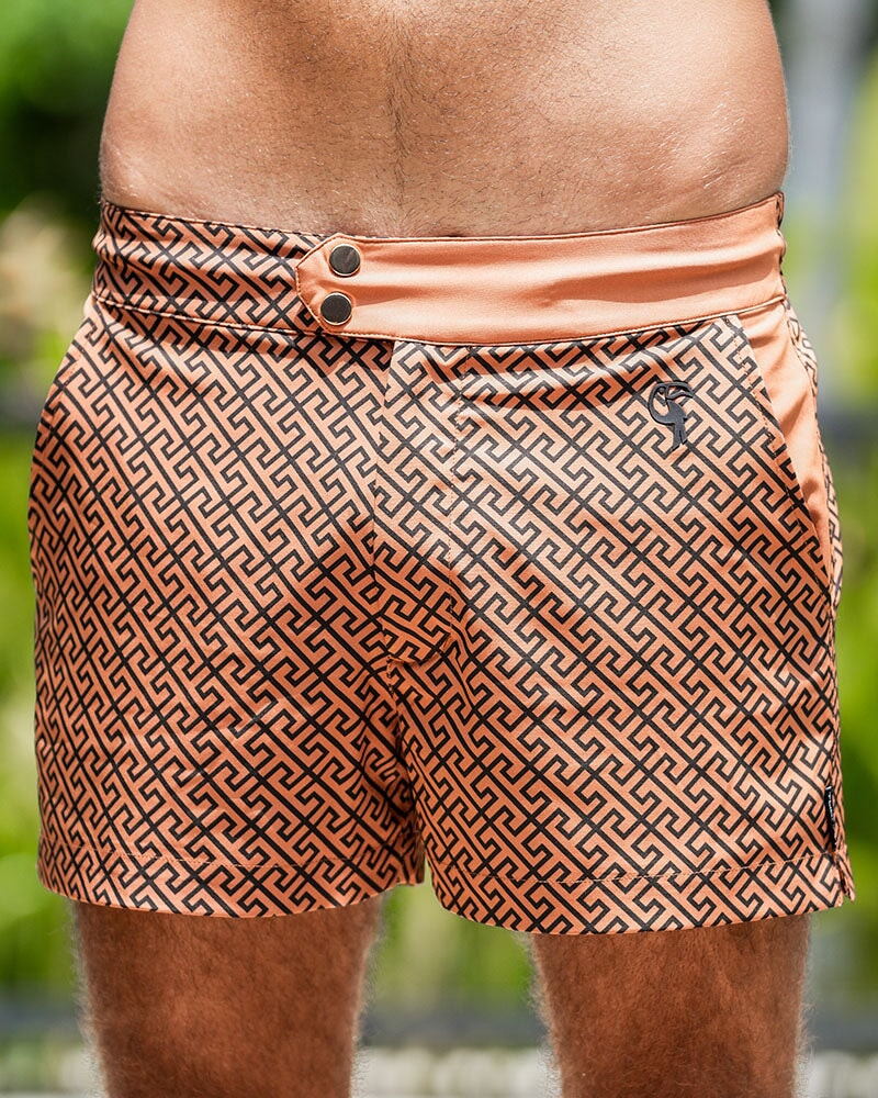 Luxe Swim Trunks - Chocolate Swim Trunks Tucann