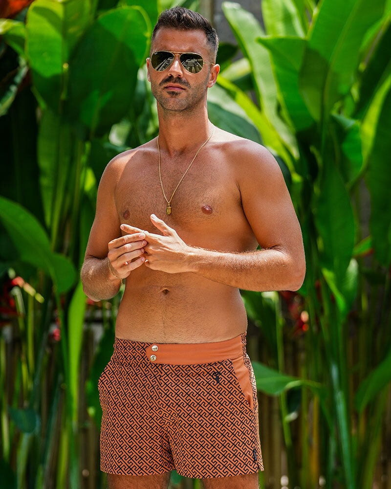 Luxe Swim Trunks - Chocolate Swim Trunks Tucann