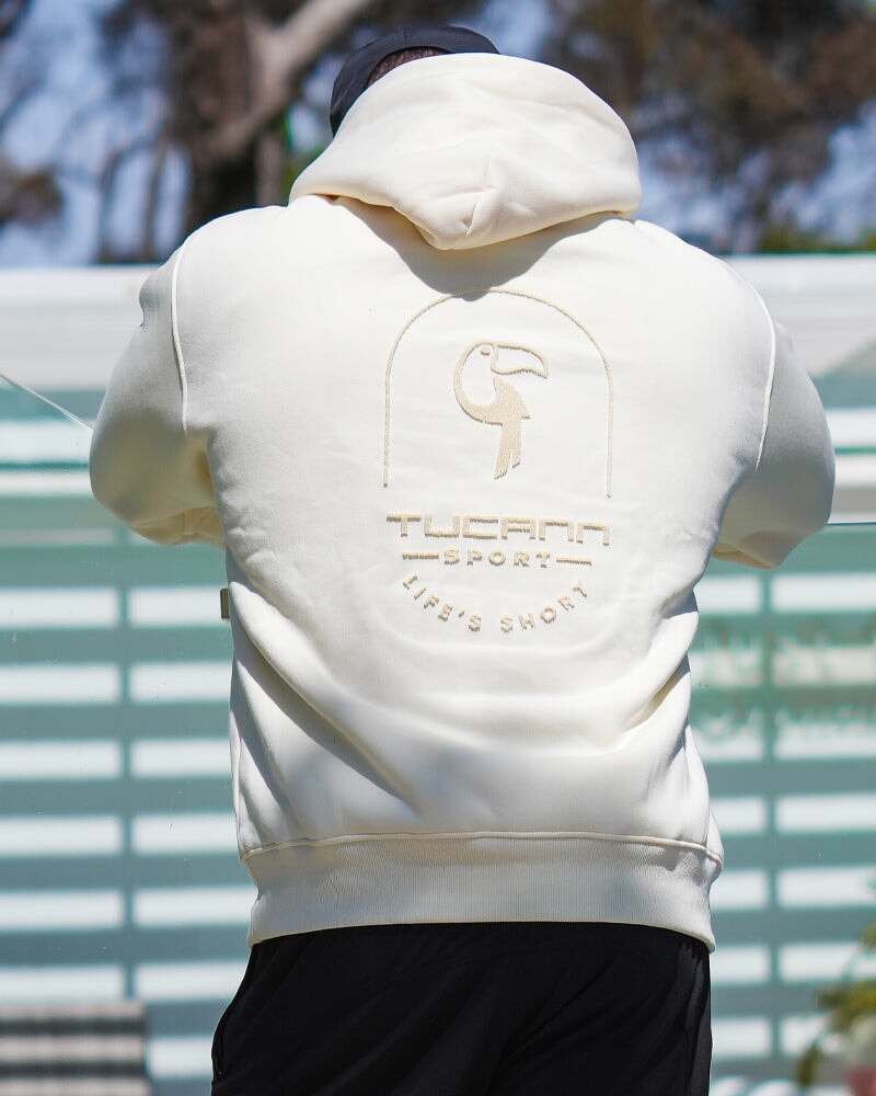 Luxe500 Hoodie - Apricot Cream - Pullover HOODIES Tucann