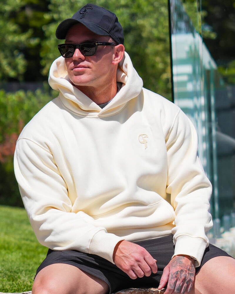 Luxe500 Hoodie - Apricot Cream - Pullover HOODIES Tucann
