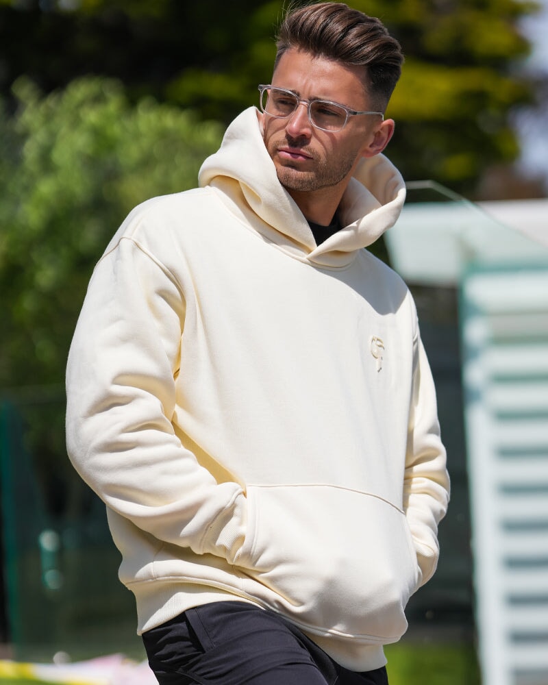 Luxe500 Hoodie - Apricot Cream - Pullover HOODIES Tucann